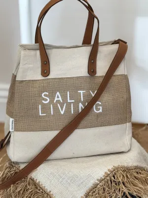 Luxe Jute Tote Bag