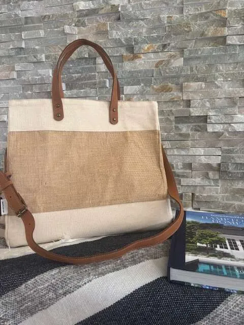 Luxe Jute Tote Bag