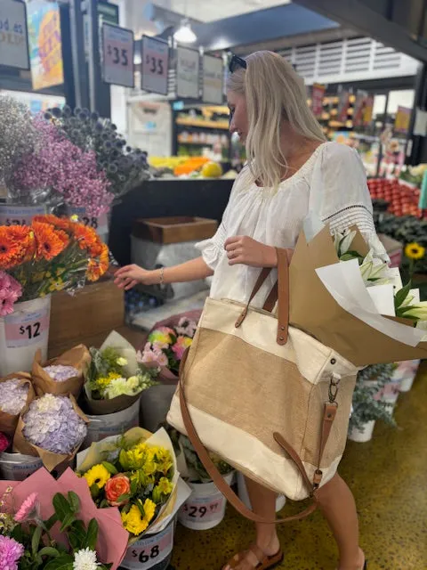 Luxe Jute Tote Bag