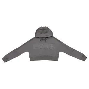 LVLS EMBOSSED CROP HOODIE | AYSIA COLLECTION