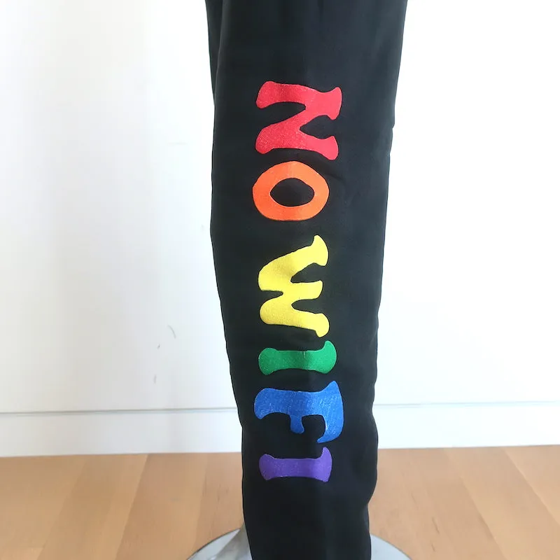 Madhappy So Sorry No Wifi Sweatpants Black Size Small