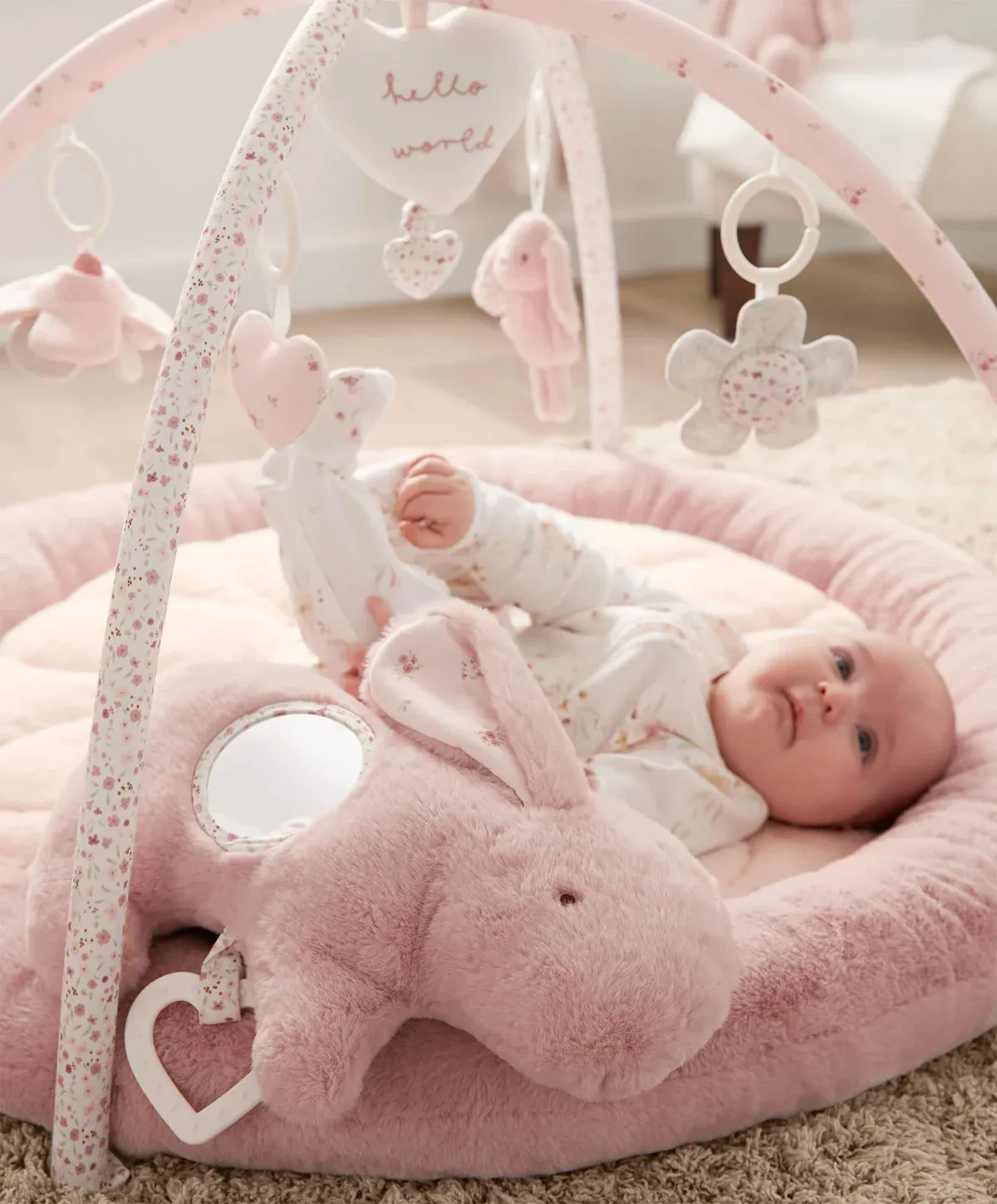 Mamas & Papas 'Welcome to the World' Bunny Playmat - Pink