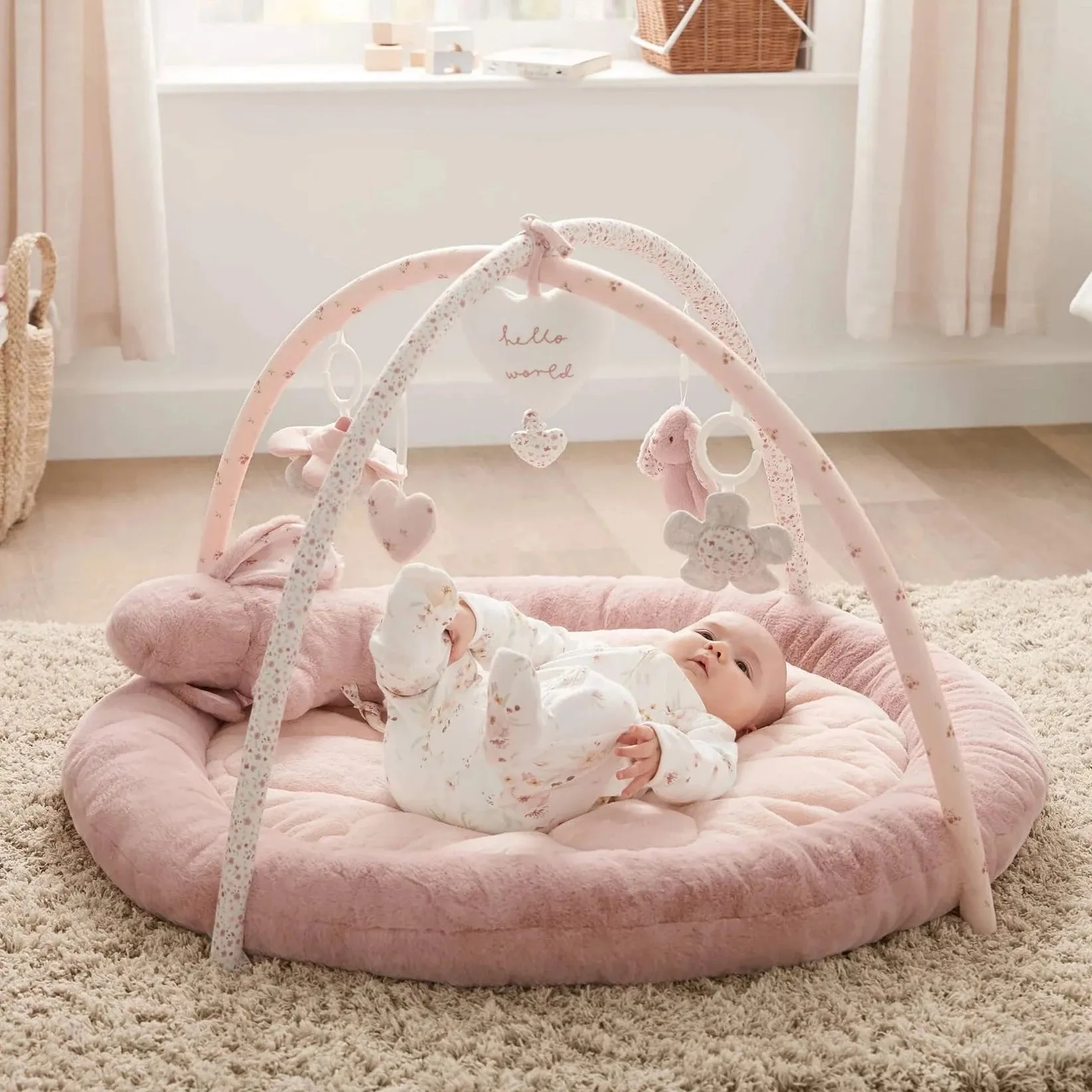 Mamas & Papas 'Welcome to the World' Bunny Playmat - Pink