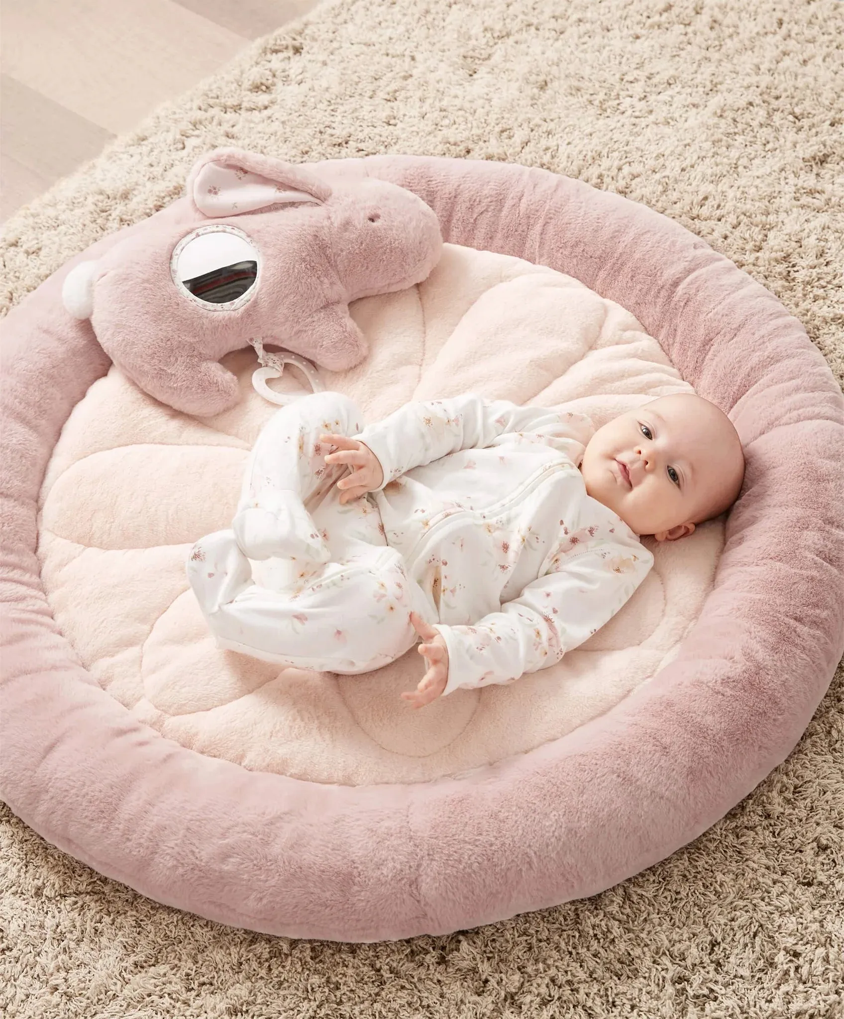 Mamas & Papas 'Welcome to the World' Bunny Playmat - Pink