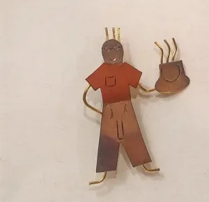 MAN - COFFEE CUP PIN/BROOCH