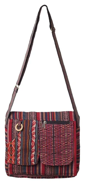Mandu Messenger Bag - Red