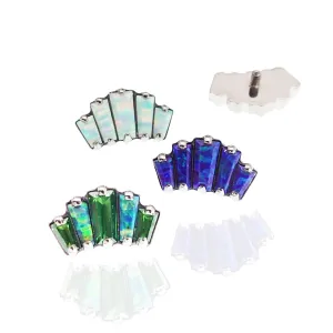 Marquise Opal  Flatback Piercing 18g, 16g, 14g