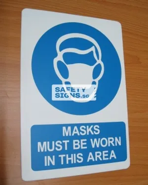 Masks Must Be Worn In This Area (M005B_ALU)