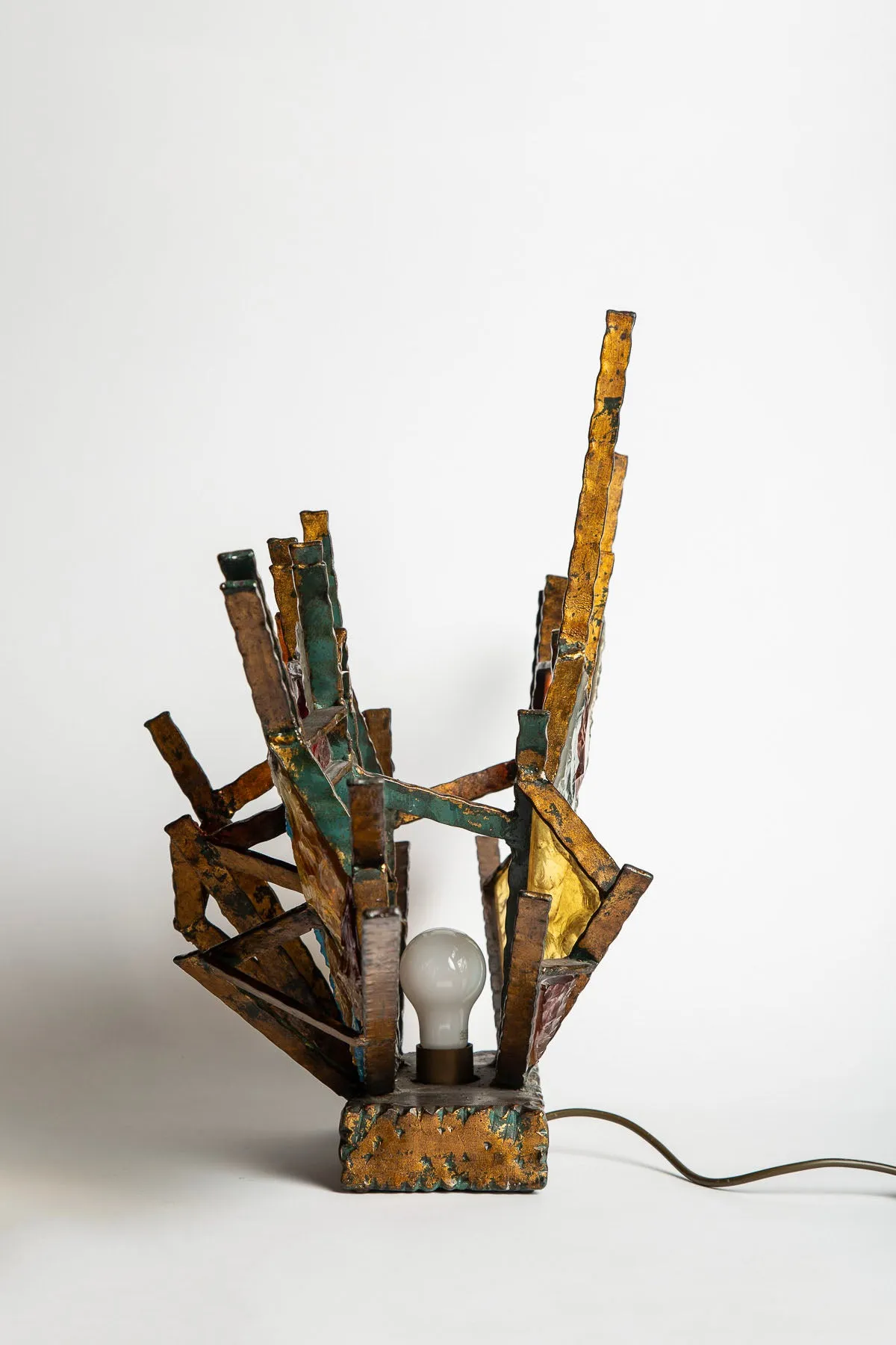 MAXFIELD PRIVATE COLLECTION | 1960'S BRUTALIST POLIARTE TABLE LAMP