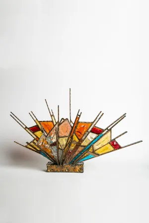 MAXFIELD PRIVATE COLLECTION | 1960'S BRUTALIST POLIARTE TABLE LAMP