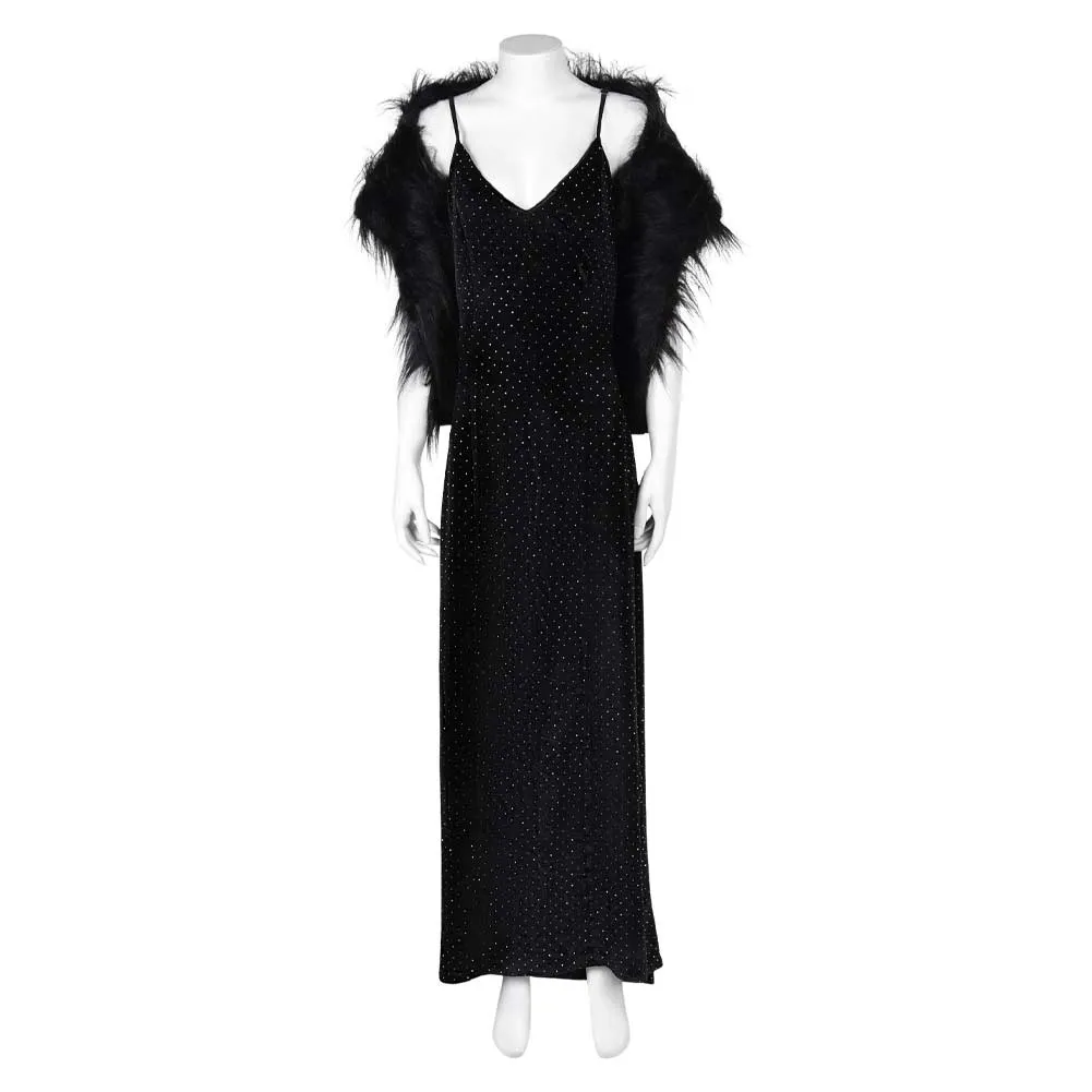 Mean Girls 2024 Regina George Homecoming Black Queen Gown Dress Cosplay Costume Outfits