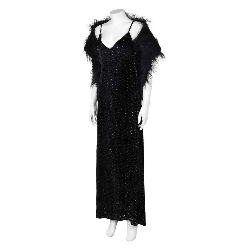 Mean Girls 2024 Regina George Homecoming Black Queen Gown Dress Cosplay Costume Outfits