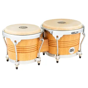 Meinl Wood Series Bongo in Super Natural with Chrome Hardware - 6 ¾"   8"
