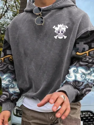 Men's Stylish Comic Print Hoodie