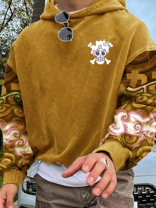Men's Stylish Comic Print Hoodie