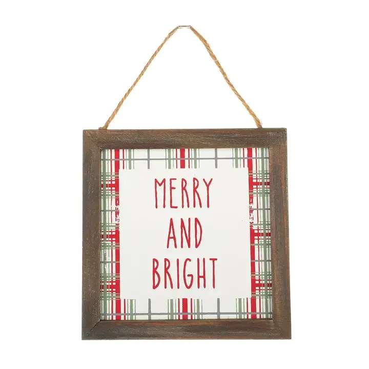 Merry & Bright Mini Sign