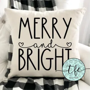{Merry and Bright} pillow cover