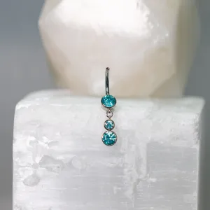 Mint Green Dangle Navel Curve Shaft