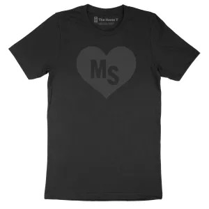 Mississippi Black on Black Heart