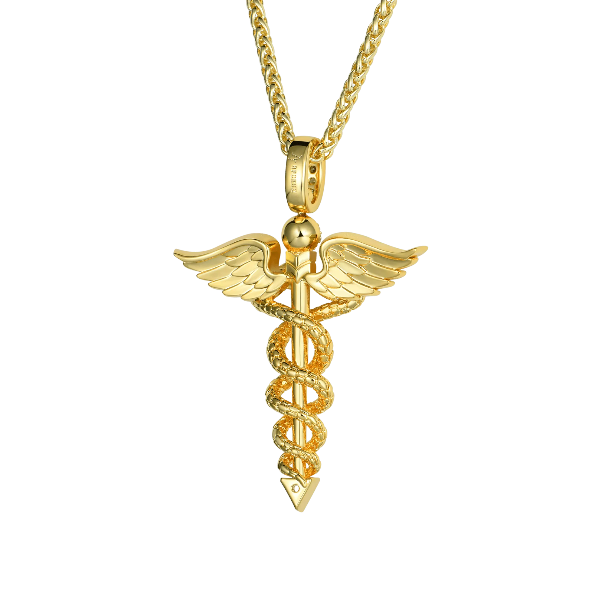 Moissanite Staff of Hermes Pendant