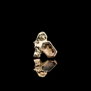 Montana Agate in 14kt Yellow Gold- 14ga Threaded end