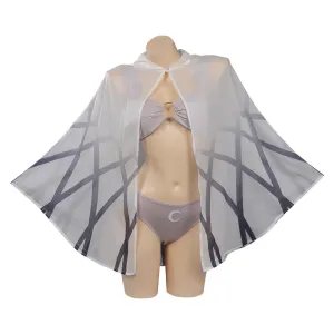 Moon Knight Marc Spector Swimsuit Cosplay Costume Three-Piece Bikini Swimwear Cloak Outfits Halloween Carnival Suit