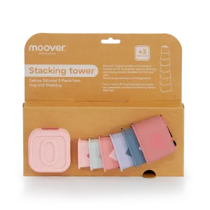 Moover Toys Silicone Stacking Tower - Pink