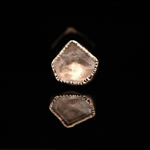 Morganite in Rose Gold  - Threaded End - 14ga