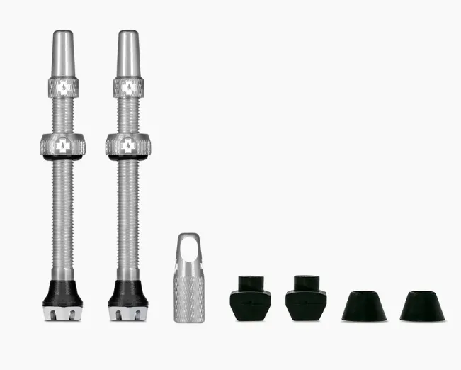 Muc-Off V2 Tubeless Valve Kit - Silver 44mm Pair