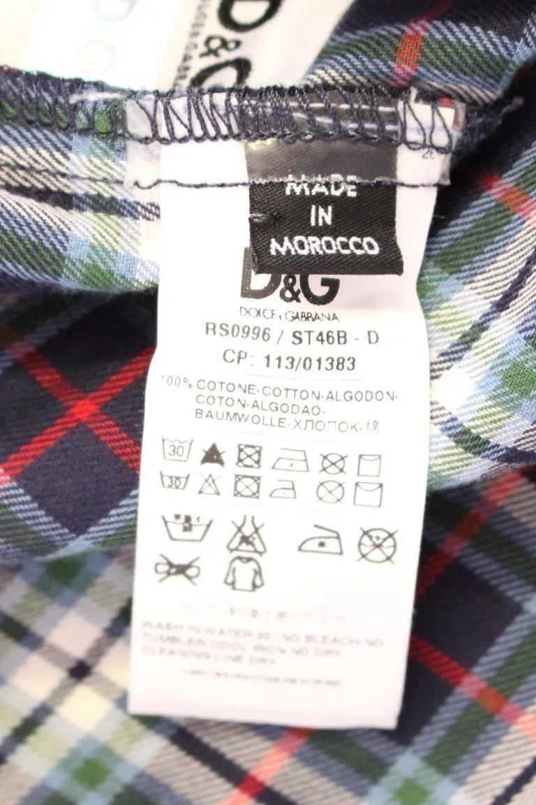 Multicolor Checkered Button Casual Shirt