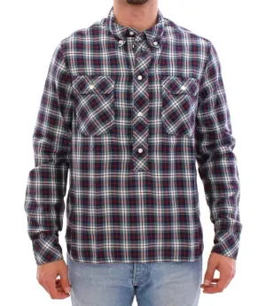 Multicolor Checkered Button Casual Shirt