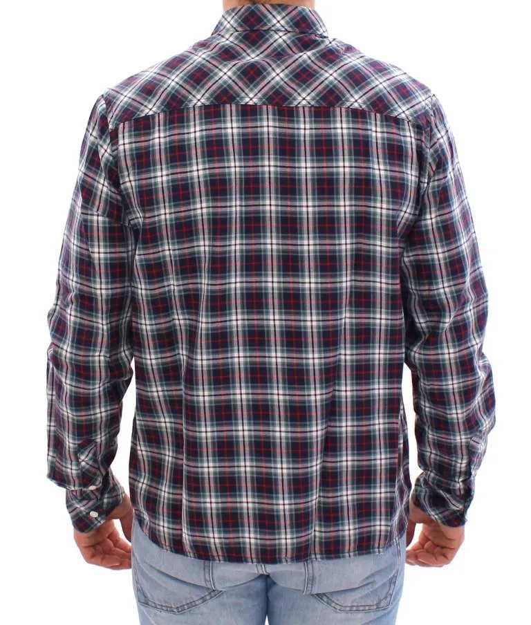 Multicolor Checkered Button Casual Shirt