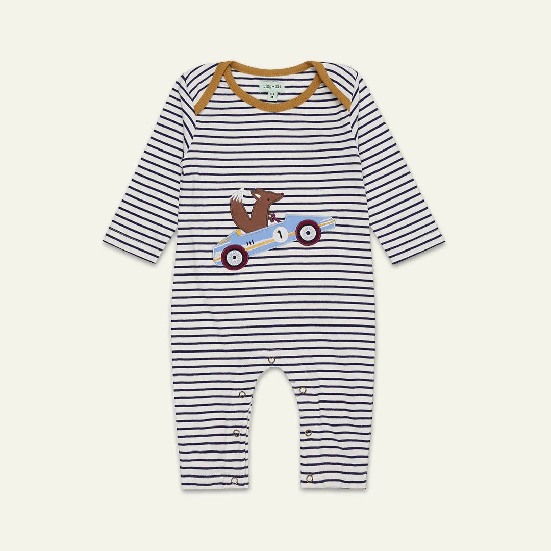 Multicoloured Stripe Print Romper