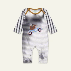 Multicoloured Stripe Print Romper
