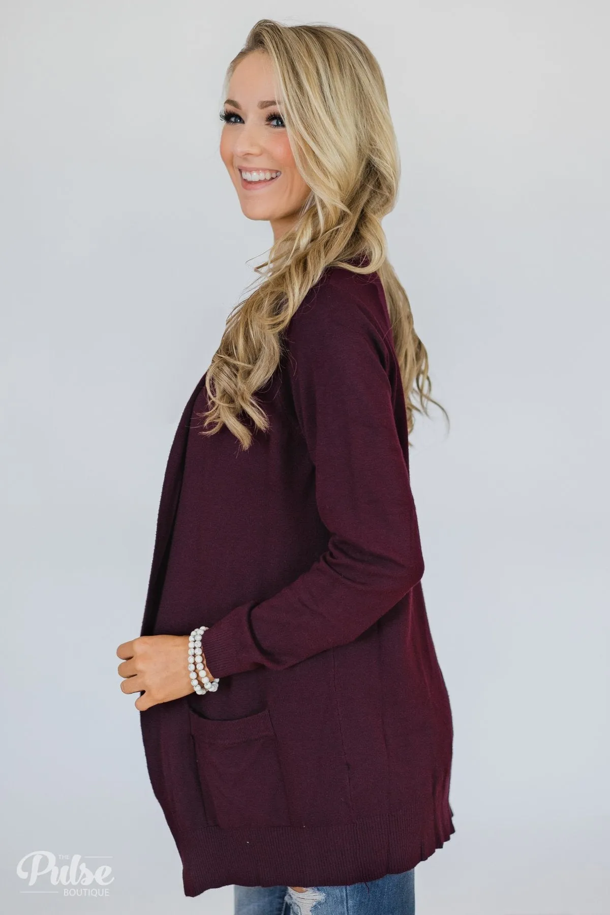 Must Have Soft Cardigan- Plum