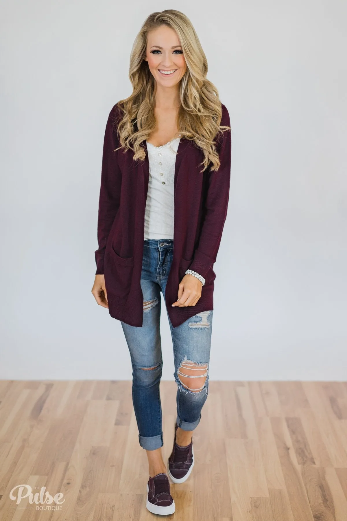 Must Have Soft Cardigan- Plum