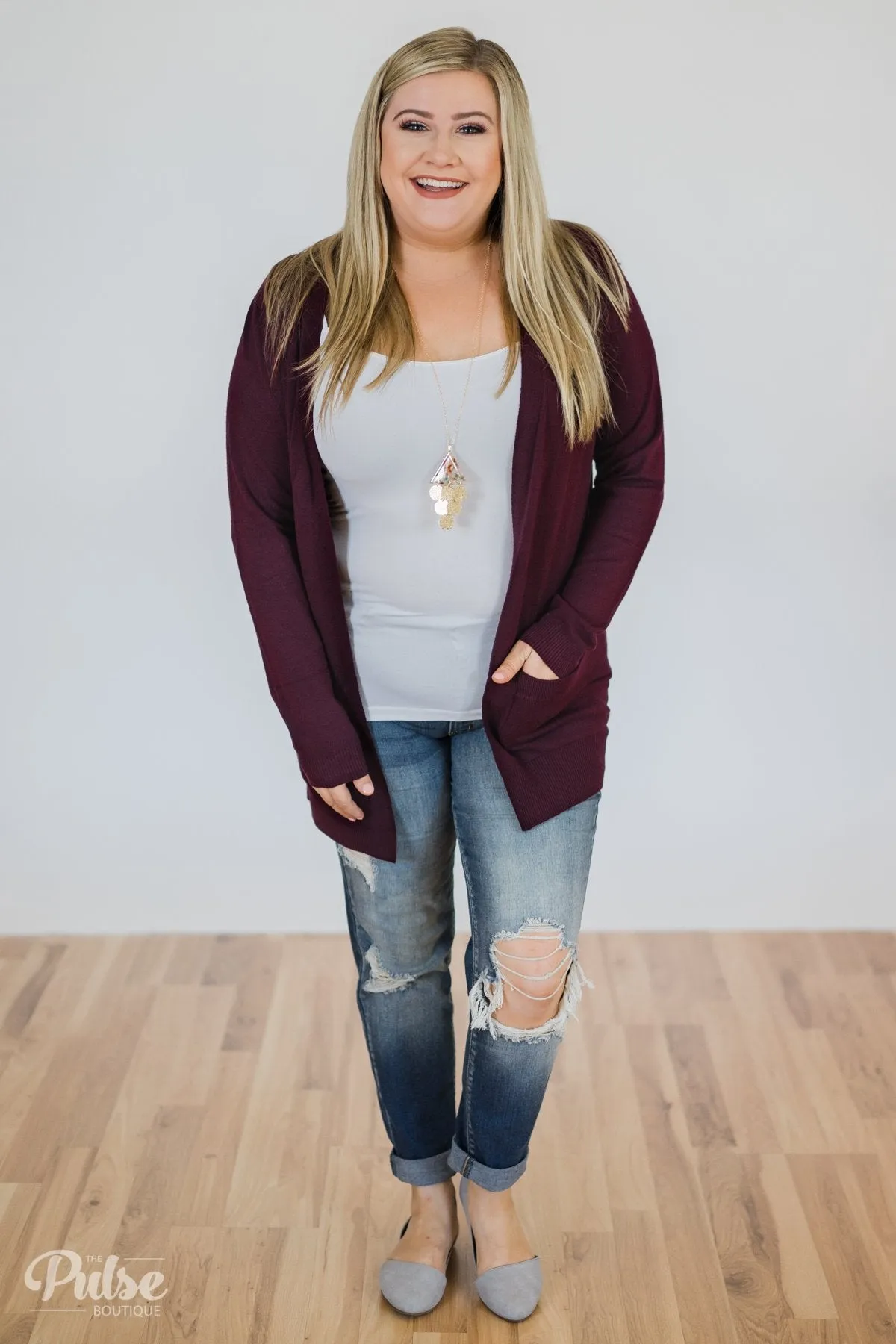 Must Have Soft Cardigan- Plum