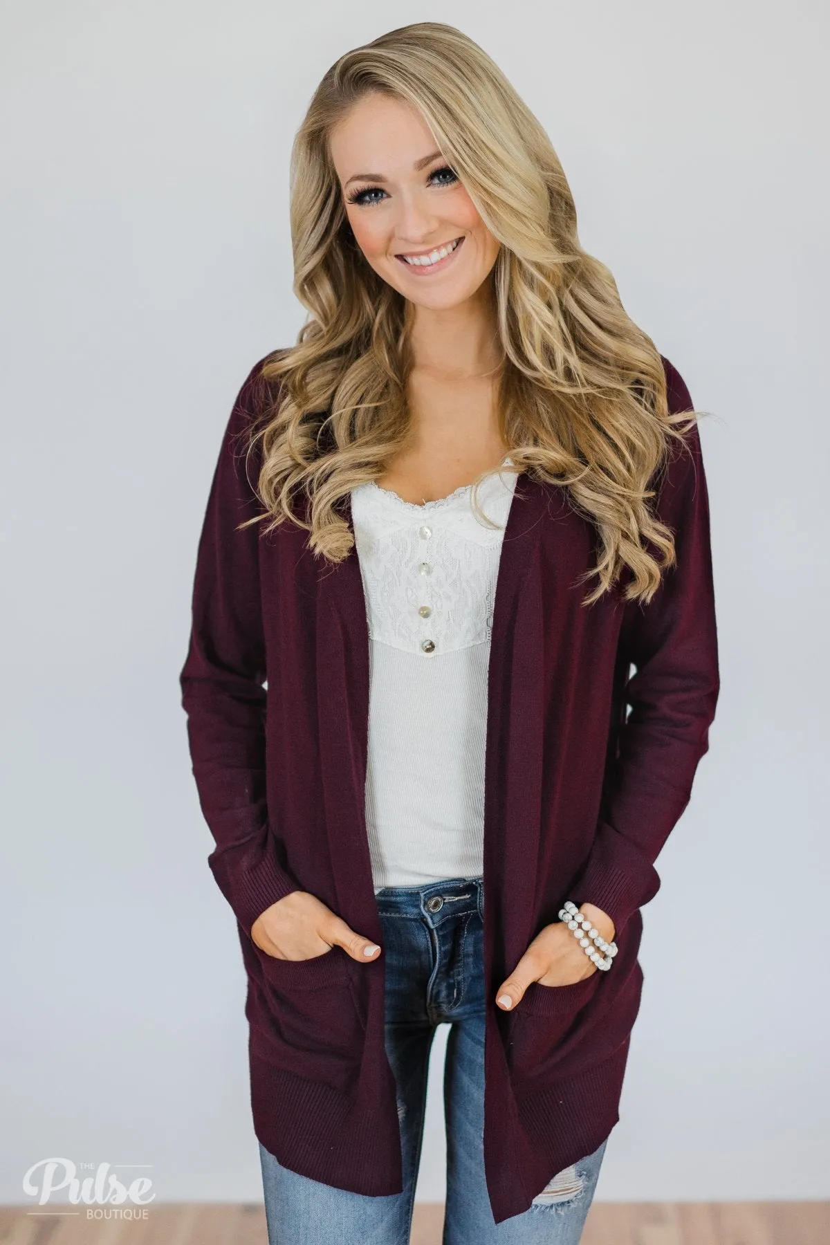 Must Have Soft Cardigan- Plum