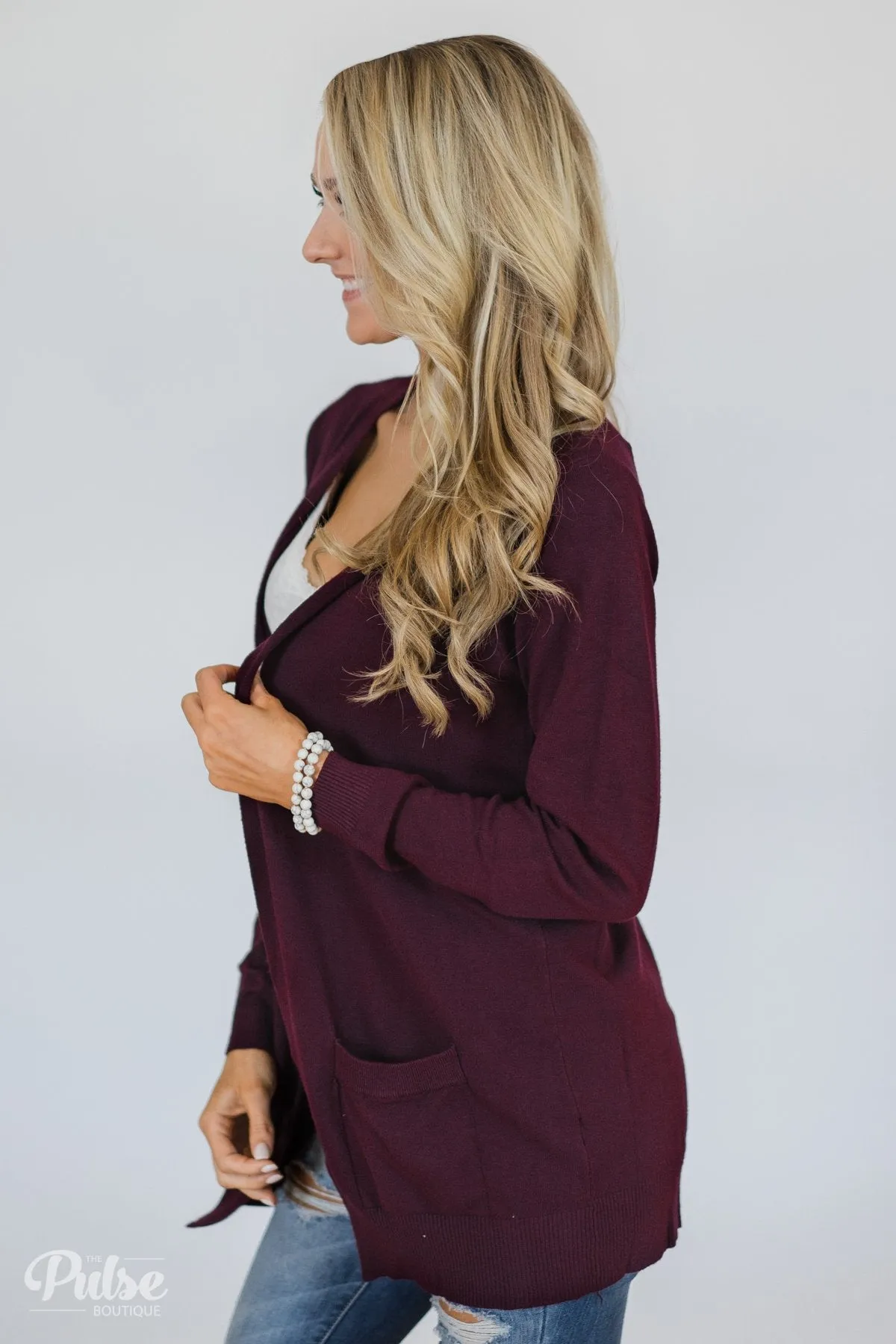 Must Have Soft Cardigan- Plum