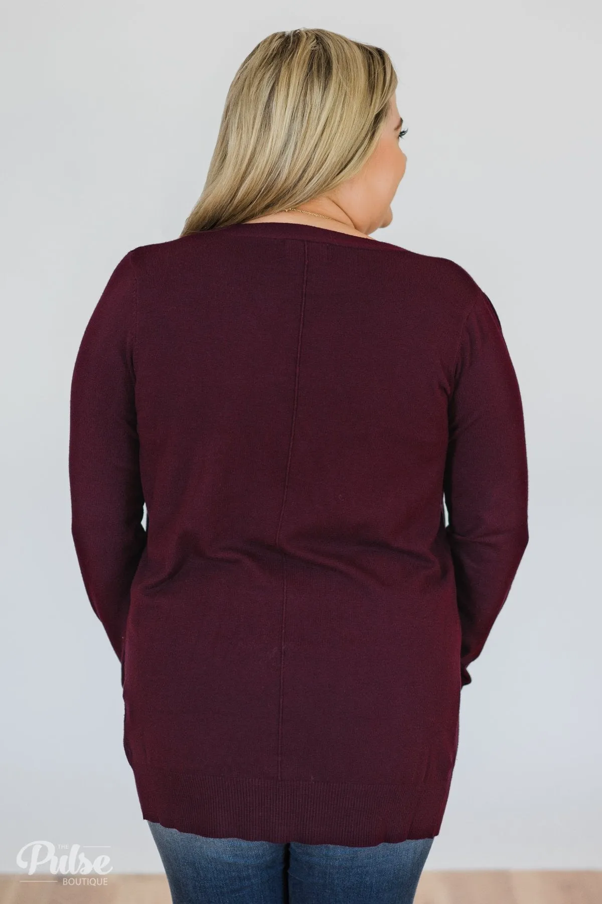 Must Have Soft Cardigan- Plum