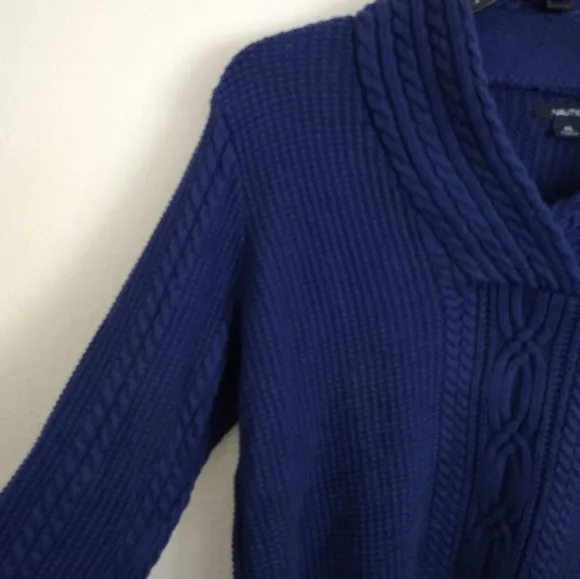 Nautica blue 100% cotton sweater size XL