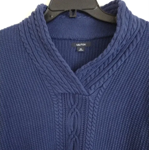 Nautica blue 100% cotton sweater size XL