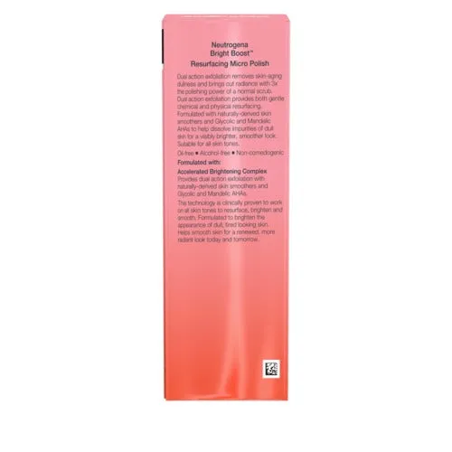 Neutrogena Bright Boost Resurfacing AHA Micro Face Polish, 2.6 Fl Oz