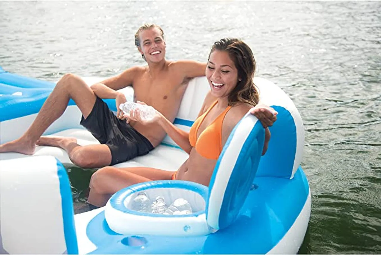 NEW IN BOX! Splash 'N Chill Inflatable Lake Island Float