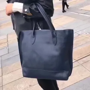 New simple super large capacity soft leather tote bag -shoulder  bag