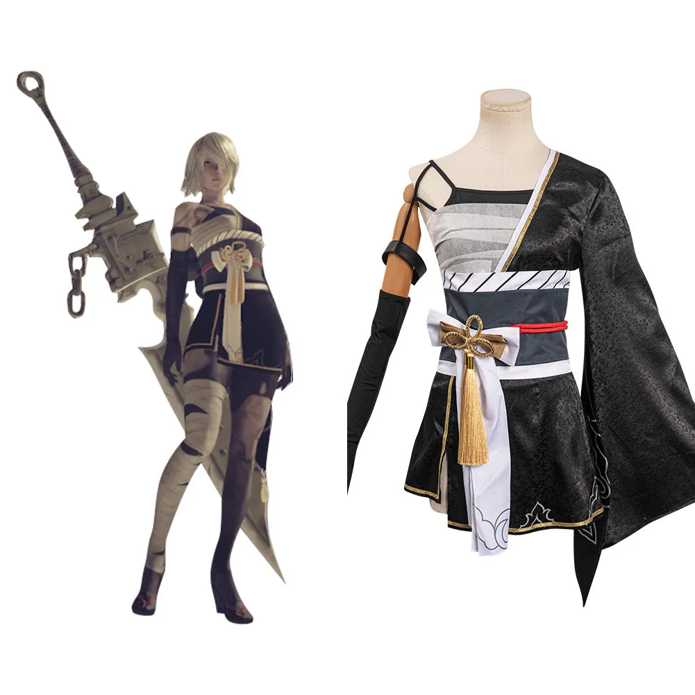 NieR:Automata - A2 Cosplay Costume Japanese Kimono Outfits Halloween Carnival Suit