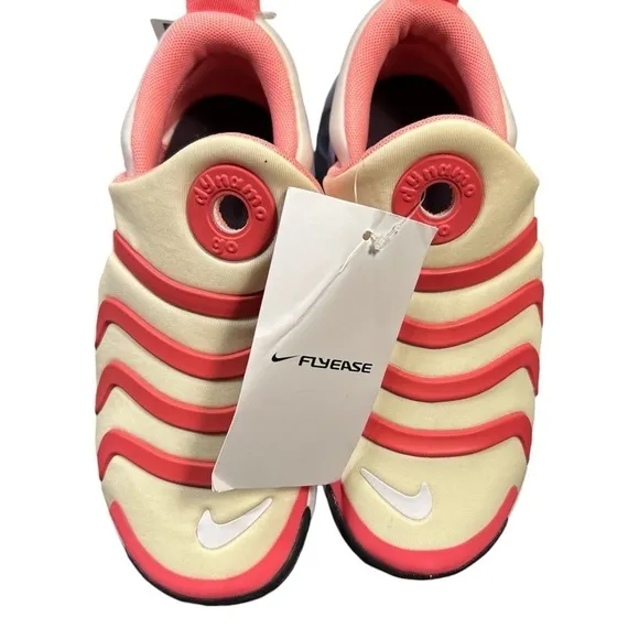 Nike Dynamo Go Flyease PS Coconut Milk Orange Kids Size 2Y Casual DH3437-100