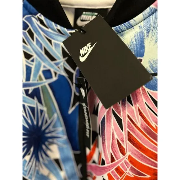 Nike Women's Floral Bomber Jacket Multicolor Size XS Zip Closure