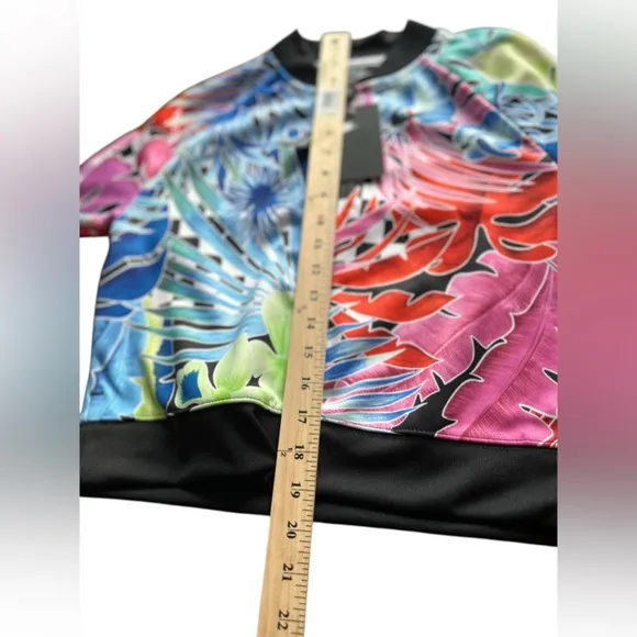 Nike Women's Floral Bomber Jacket Multicolor Size XS Zip Closure
