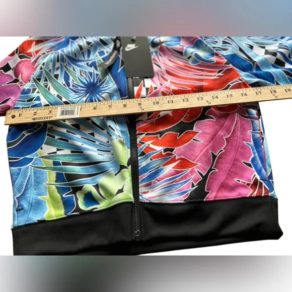 Nike Women's Floral Bomber Jacket Multicolor Size XS Zip Closure